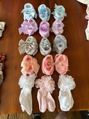 Newborn baby girl fancy socks